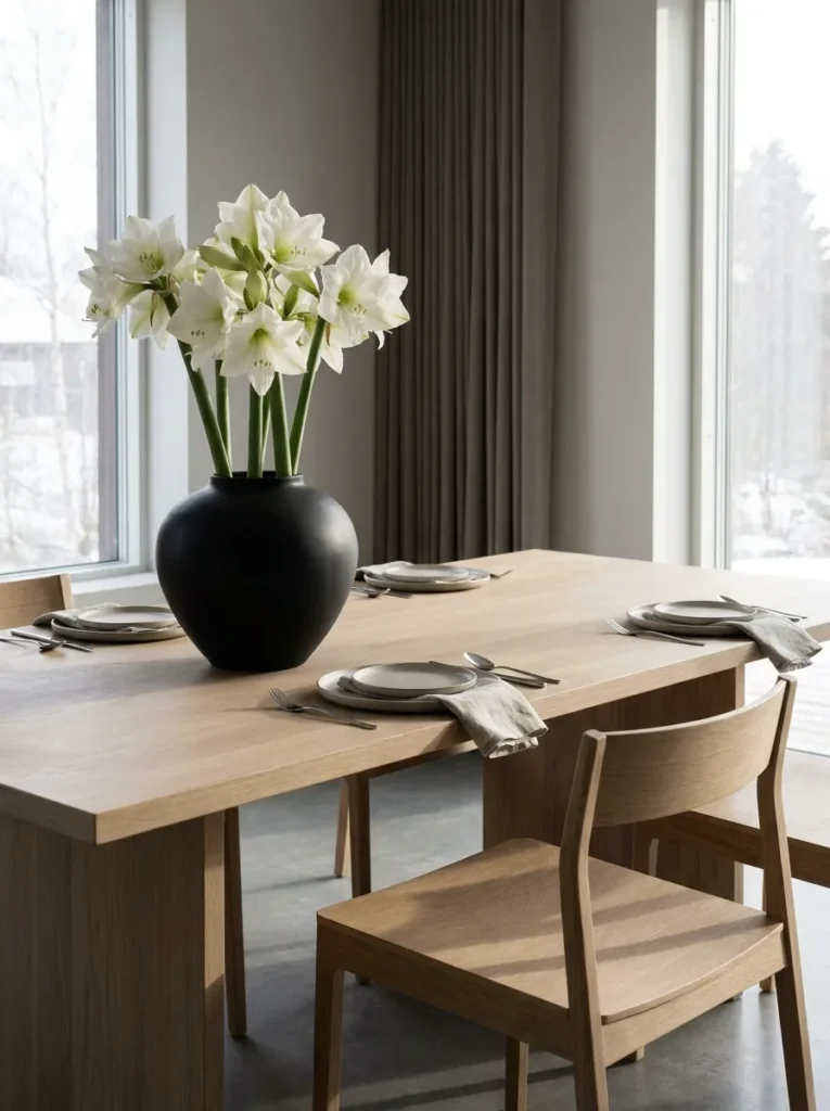 Amaryllis Table Display