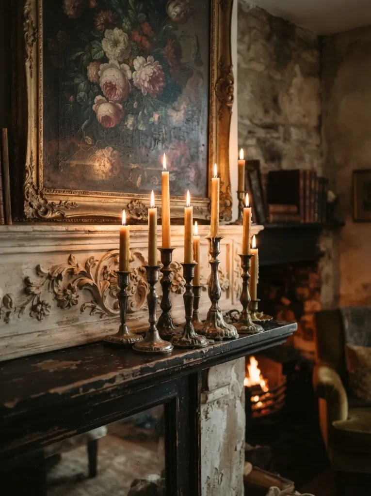 Antique Candle Holder Cluster
