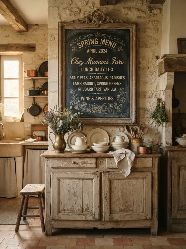 Antique Style Chalkboard