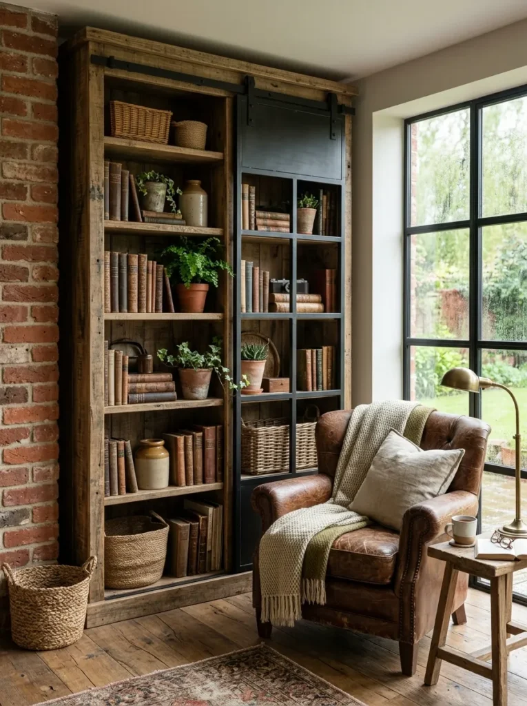 Barn Door Bookshelf