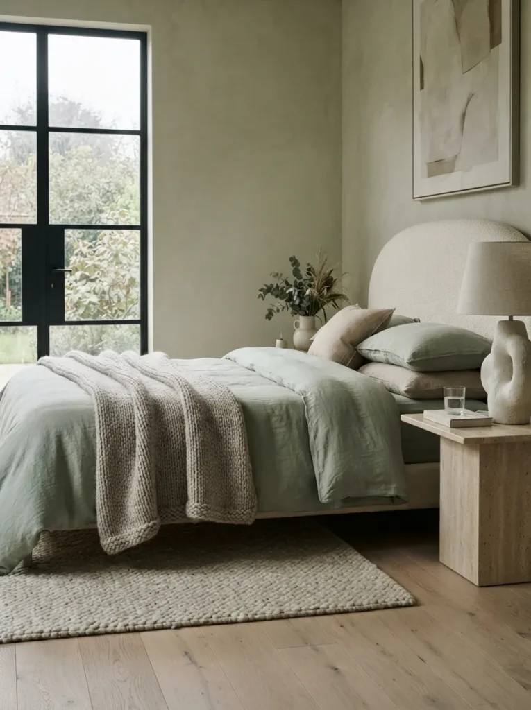 Beige Gray Throw Contrast
