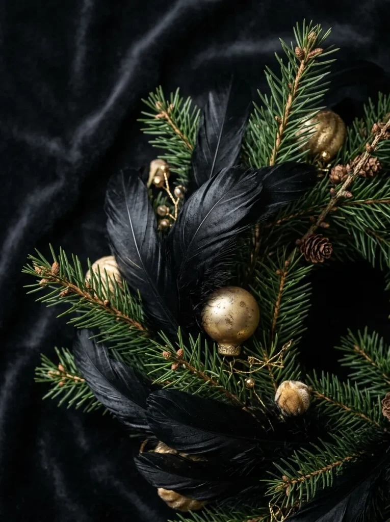 Black Feather Accents