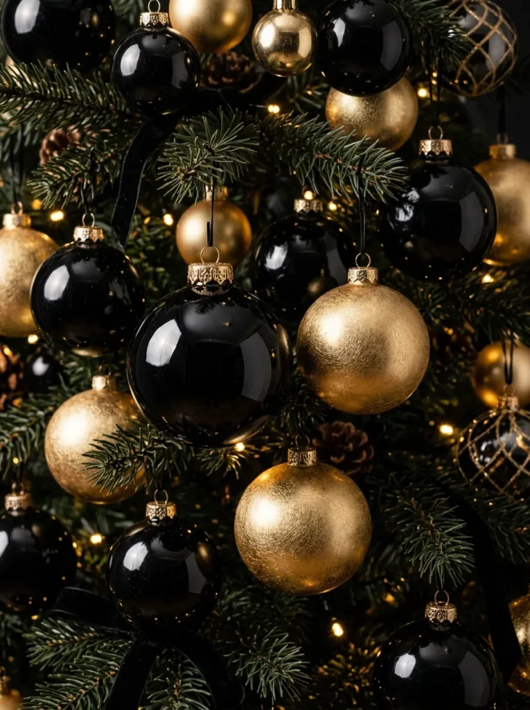 Black Gold Baubles