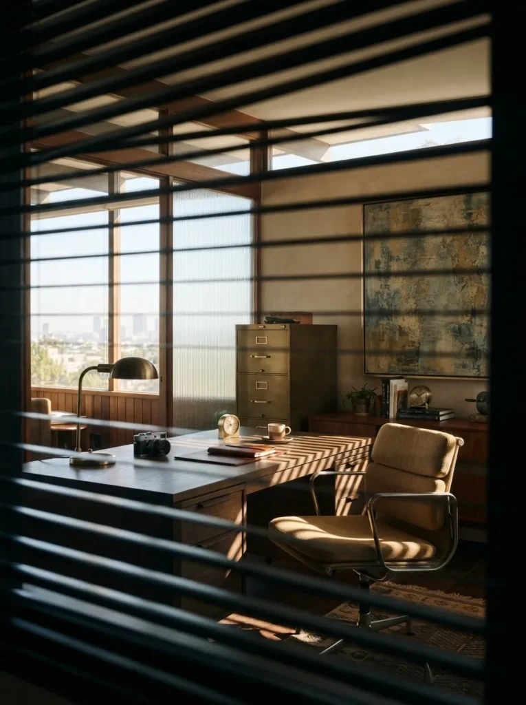 Black Horizontal Blinds