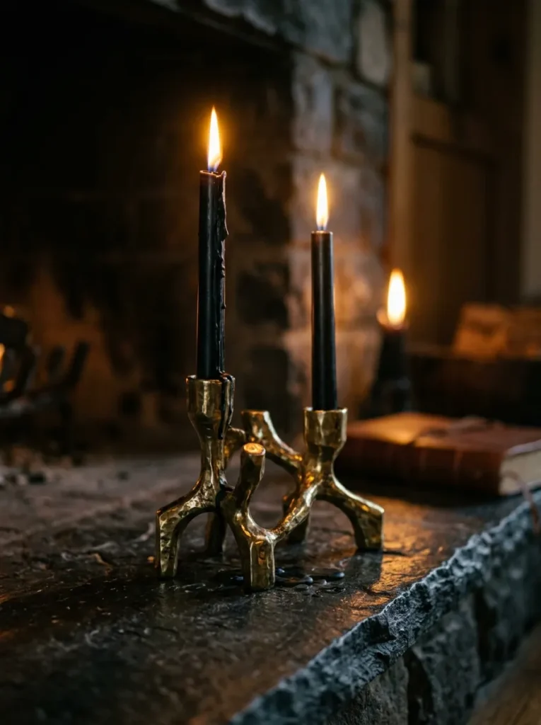 Black Taper Candles