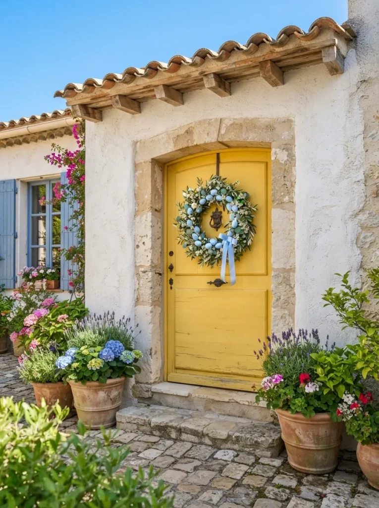 Blue Egg Yellow Door
