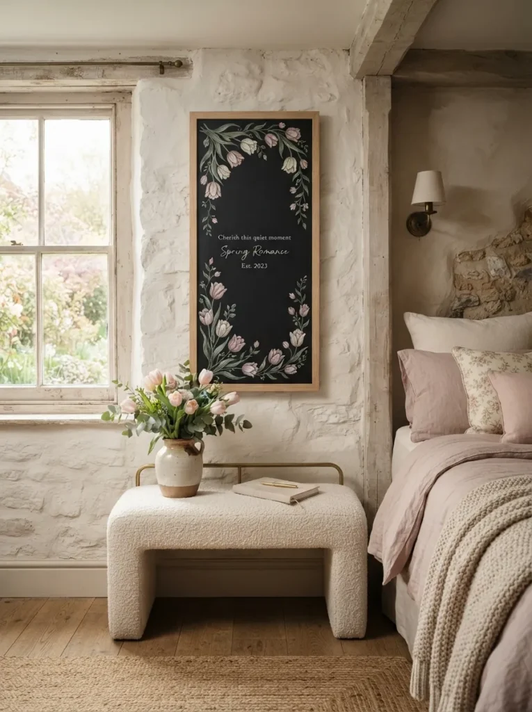 Blush Ivory Tulip Border