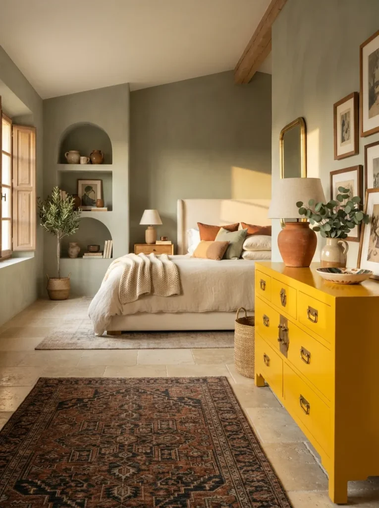 Bold Yellow Dresser