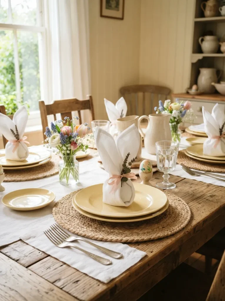 Bunny Napkin Fold