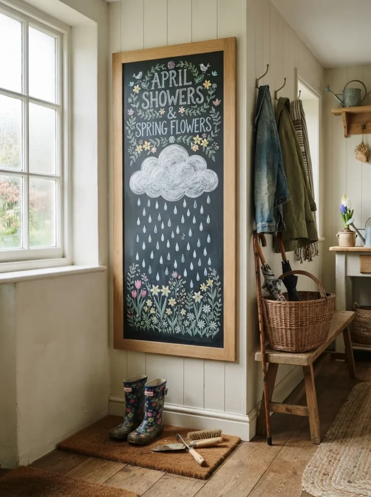 Chalk Cloud Raindrops