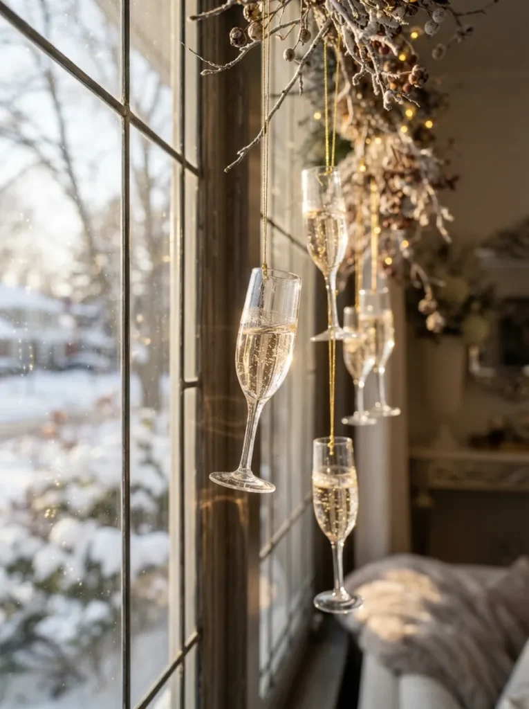 Champagne Glass Ornaments