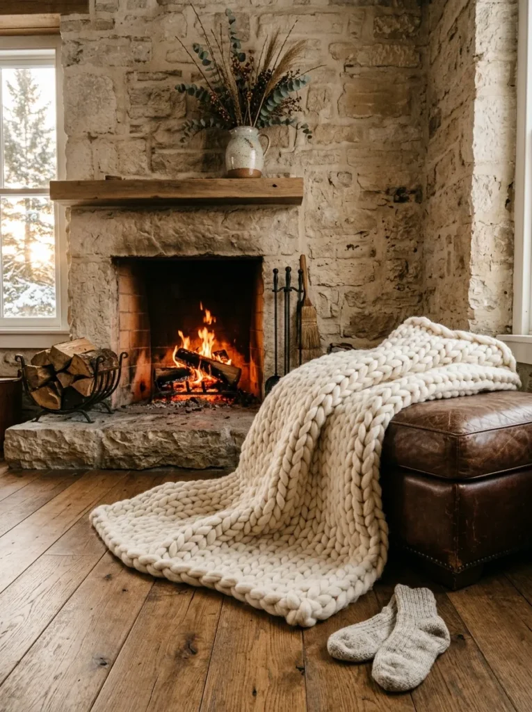 Chunky Knit Throw