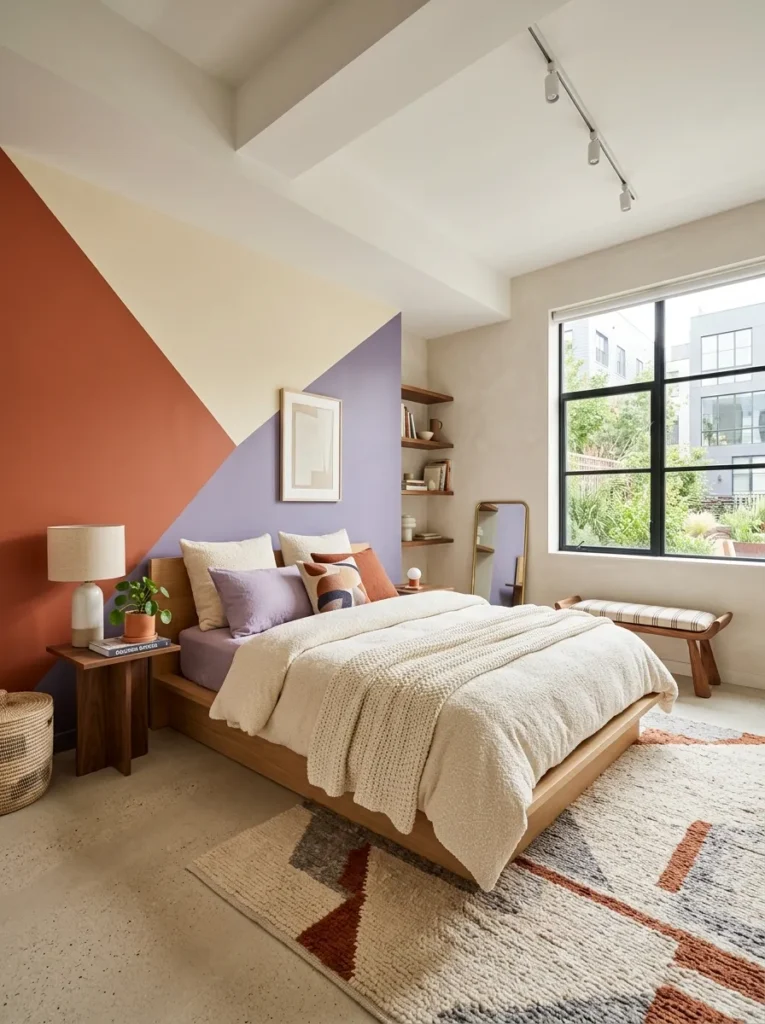 Color-Blocked Wall