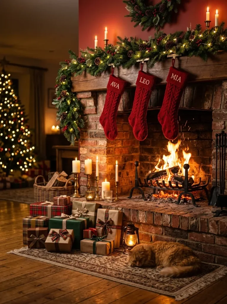 Cozy Christmas Fireplace