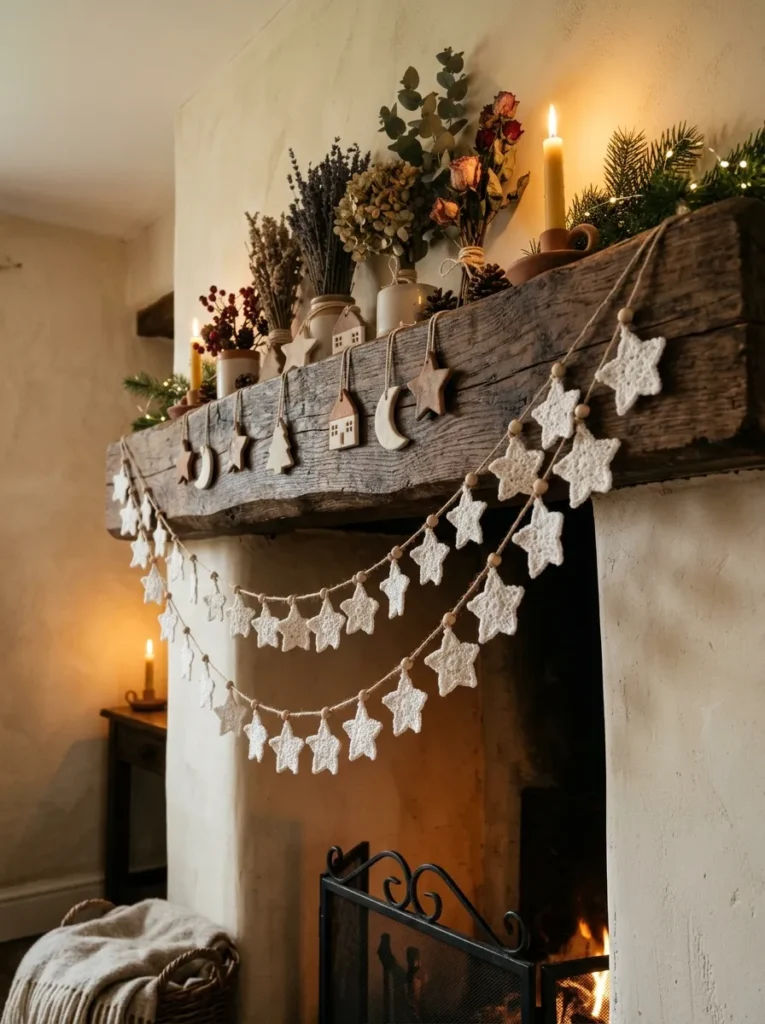 Crocheted Star Garland