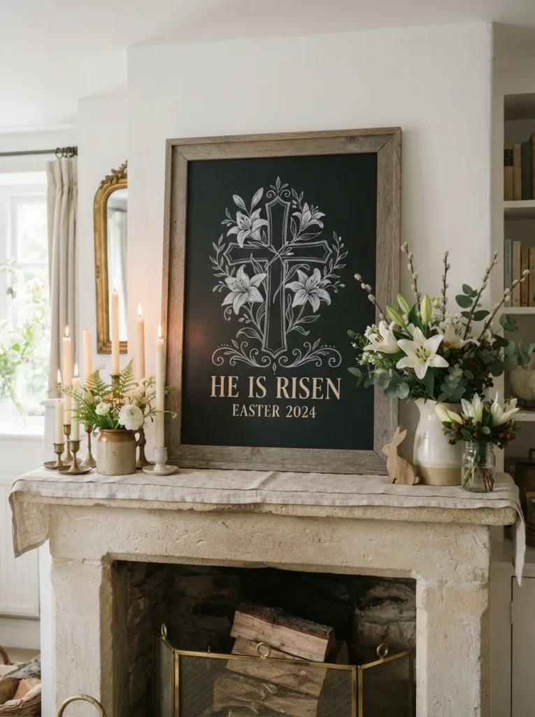  Cross and Lilies