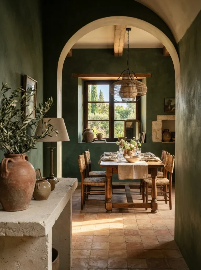 Dark Forest Green Walls