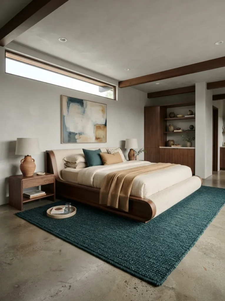 Deep Teal Area Rug