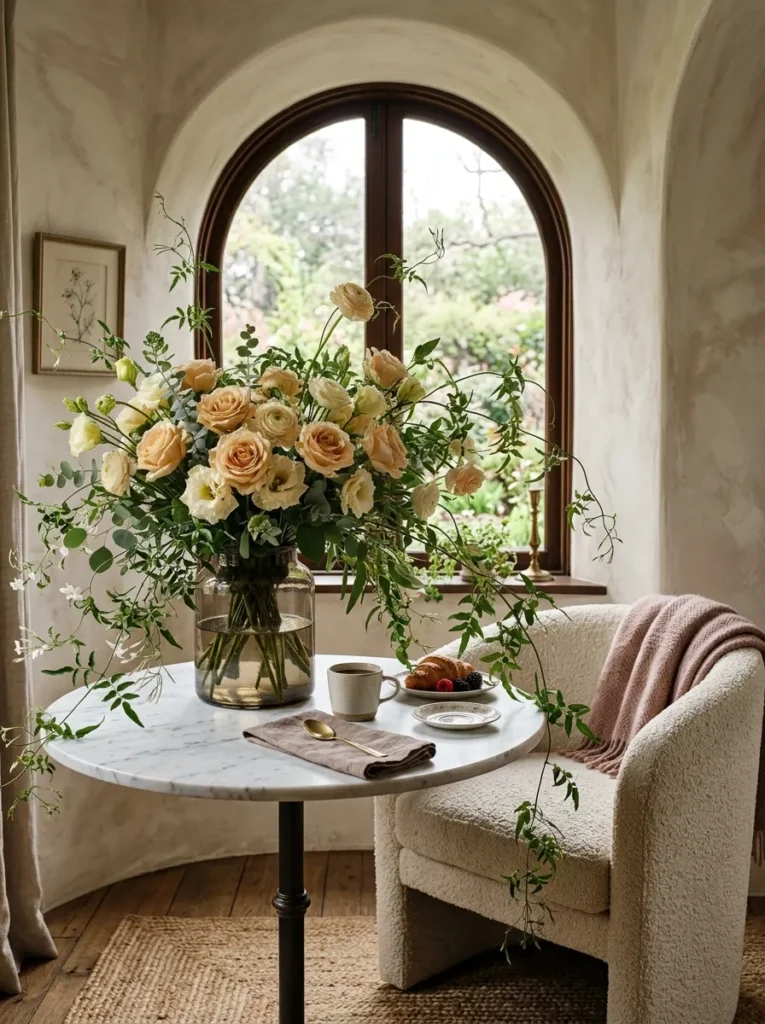 Entryway Shelf Bouquet