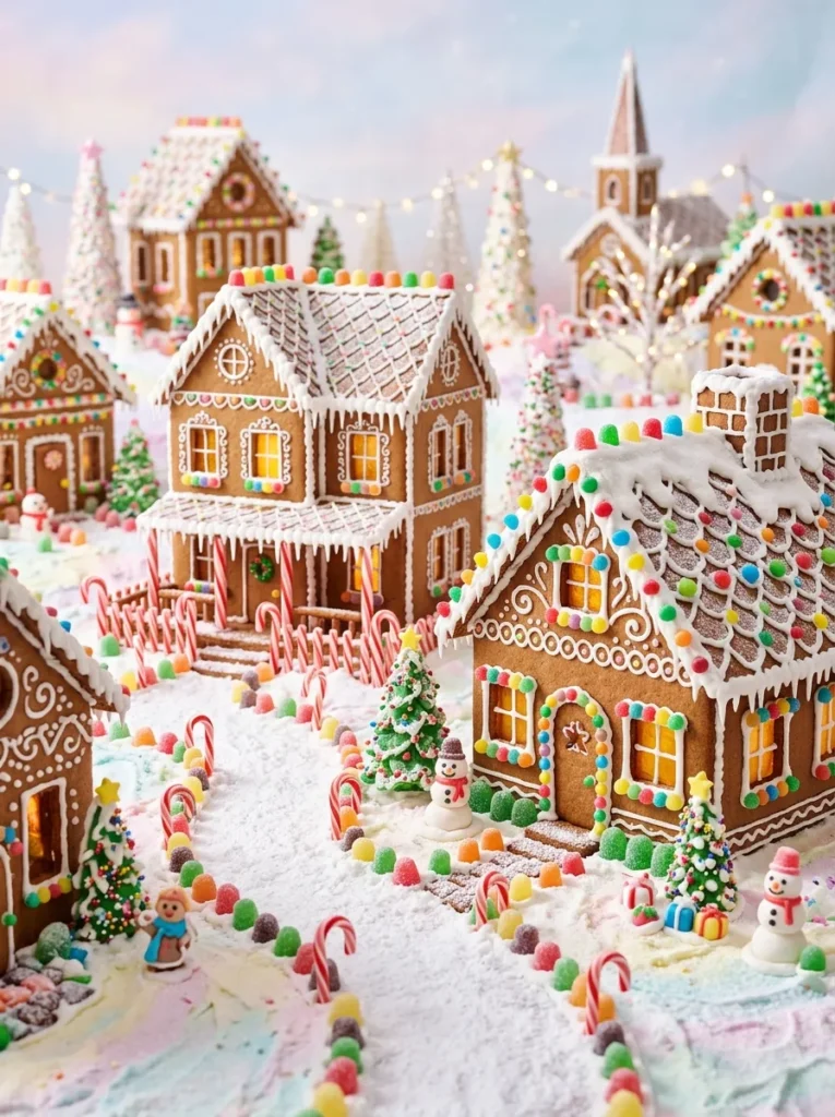 Festive Gingerbread Wallpaper