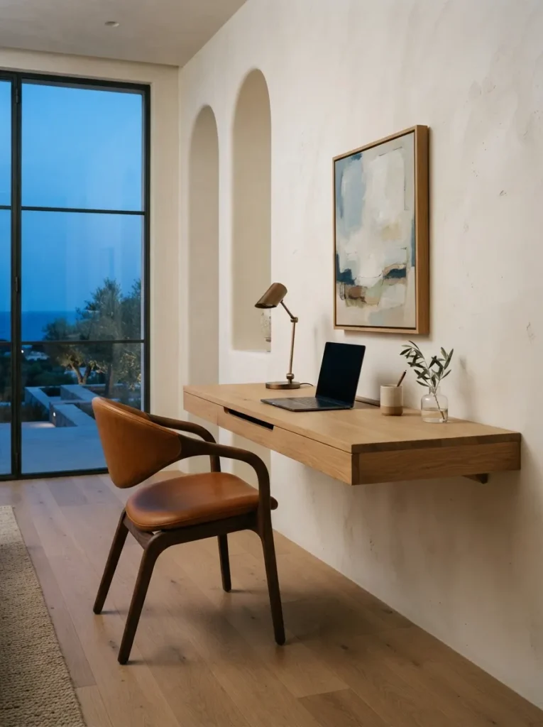 Floating Wood Desk