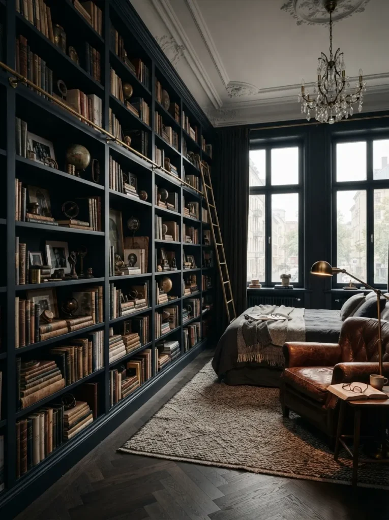 Floor-to-Ceiling Bookshelves