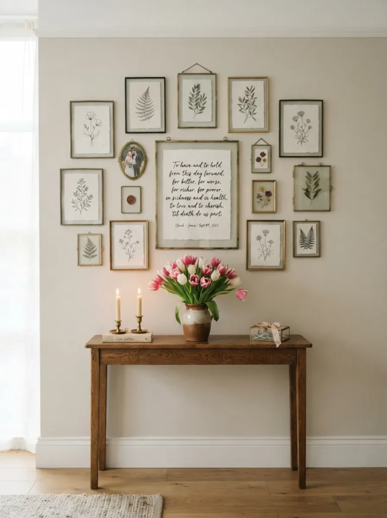  Framed Vow Display