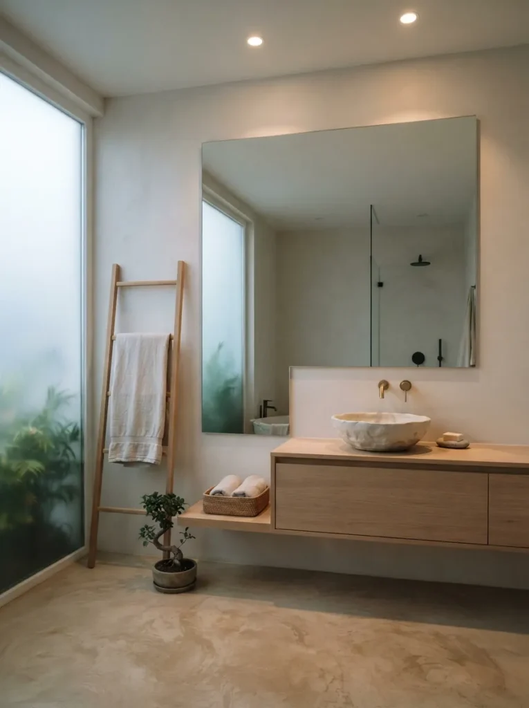 Frameless Minimalist Mirror