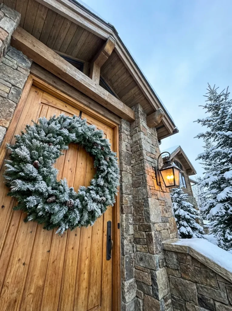 Frosted Evergreen Wreath