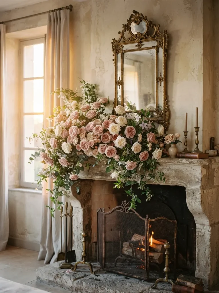 Garden Rose Mantel