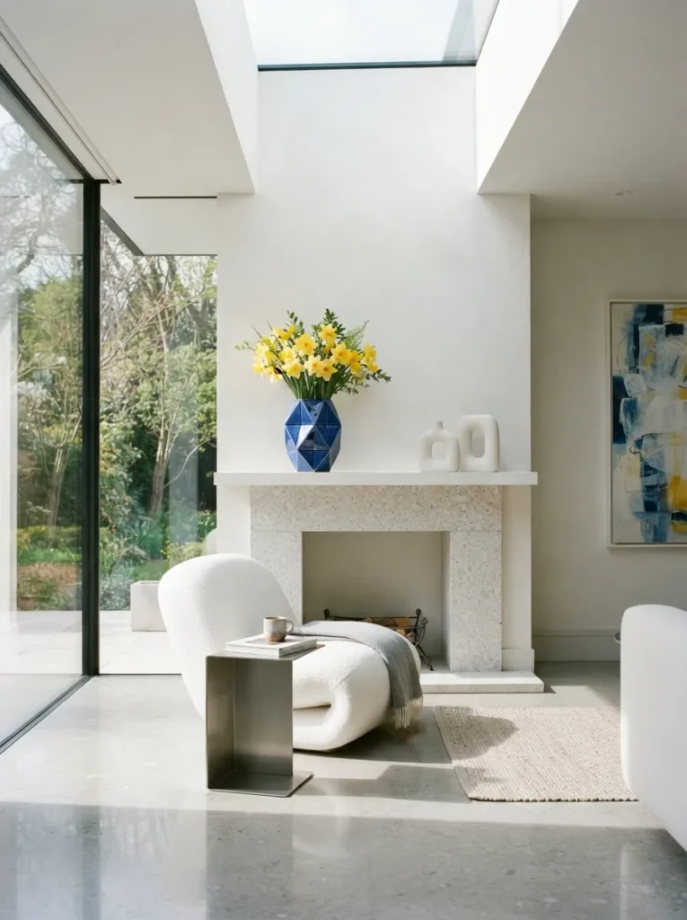Geometric Vase Daffodils