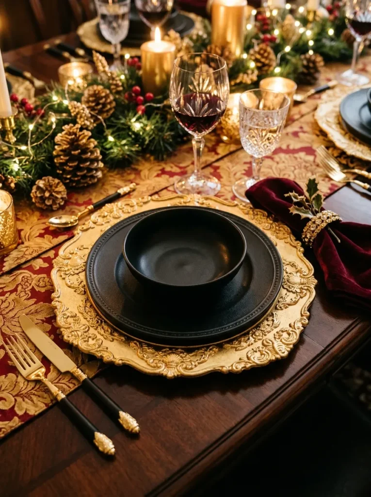 Gold Christmas Chargers