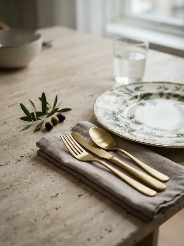 Gold Flatware Pairing