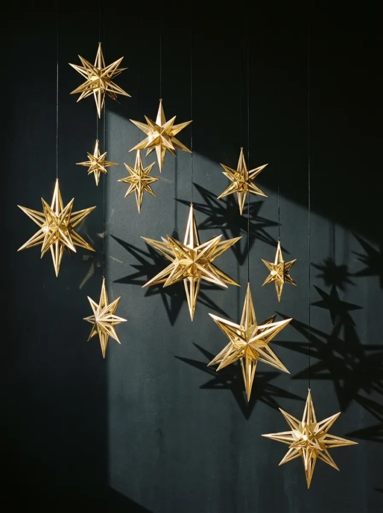Gold Star Ornaments