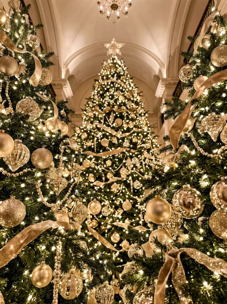 Golden Christmas Tree