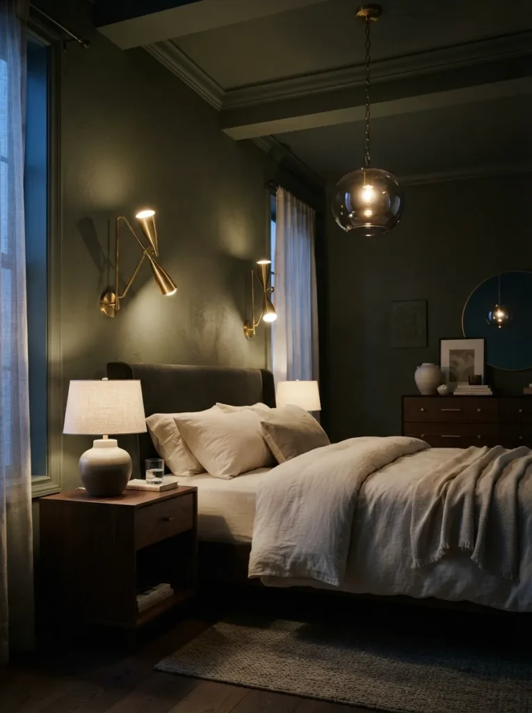 Green Brass Lighting