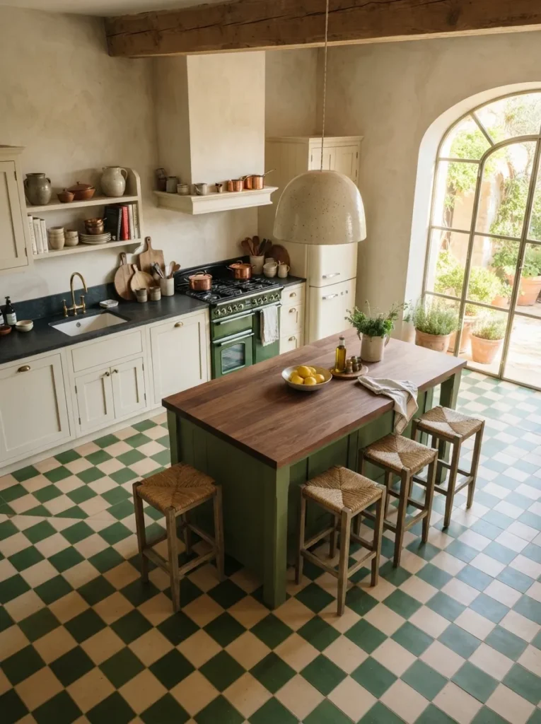 Green Concrete Countertops