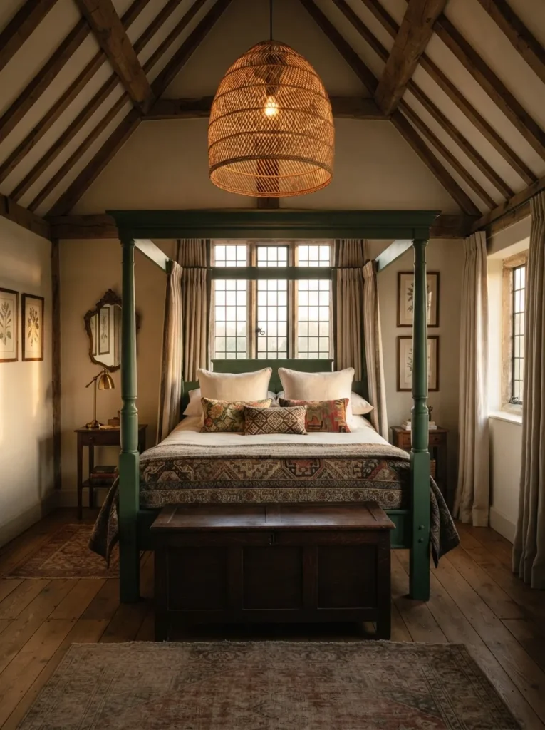 Green Four Poster