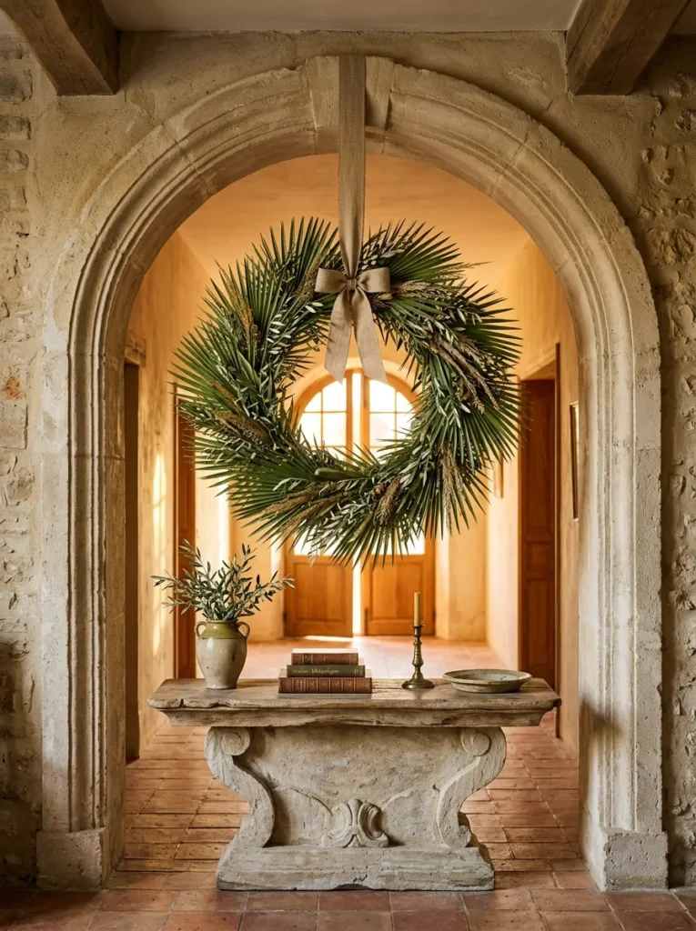 Hanging Palm Wreath