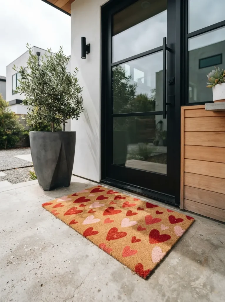 Heart Pattern Doormat