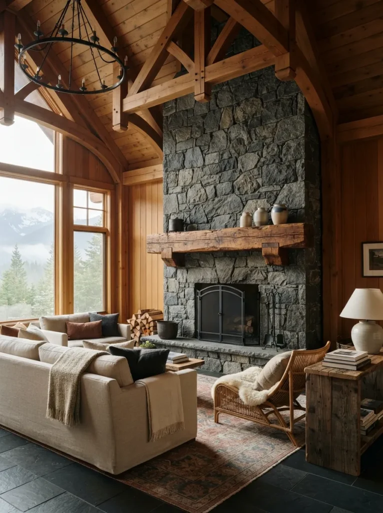 Heart-Pine Mantel Beam
