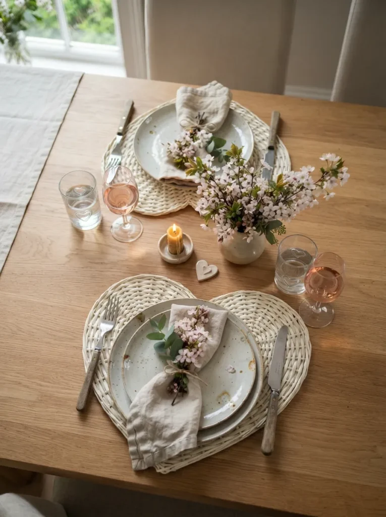 Heart-Shaped Placemats