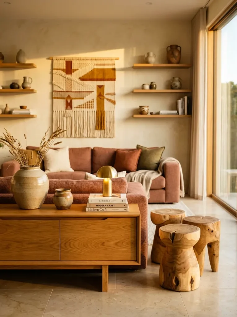 Honey-Toned Wood Accents