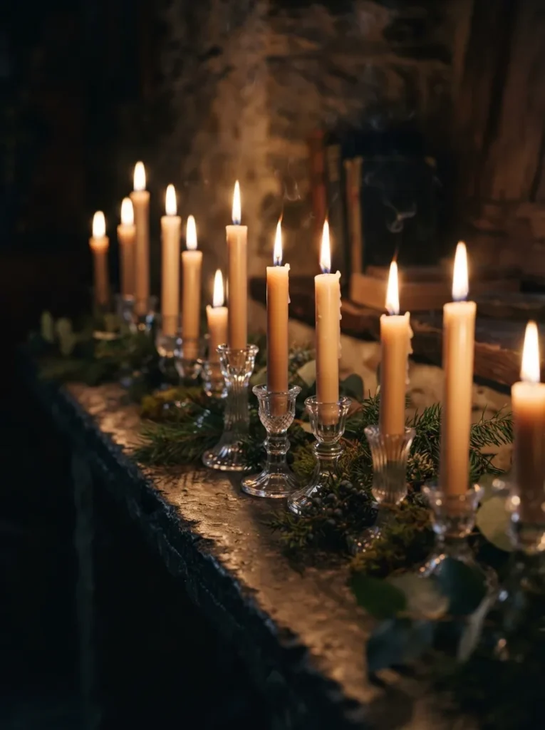 Ivory Candle Arrangements