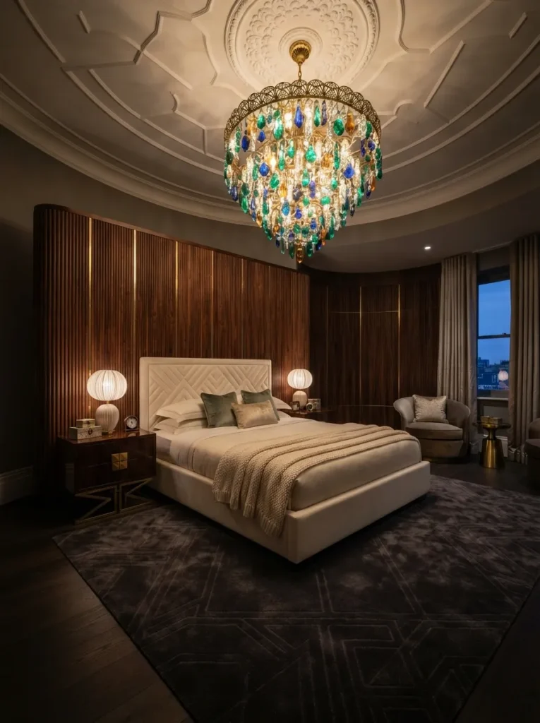 Jewel-Toned Chandelier