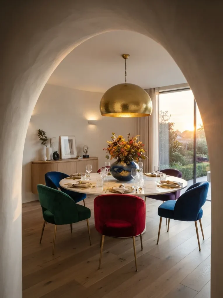Jewel-Toned Velvet Chairs