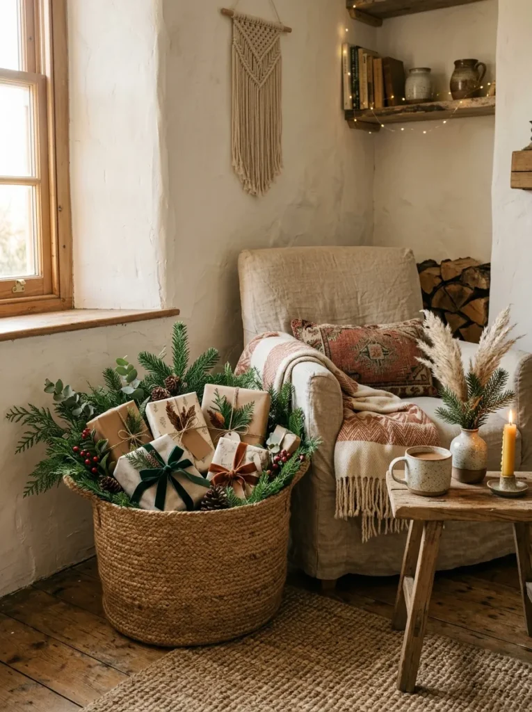 Jute Christmas Baskets