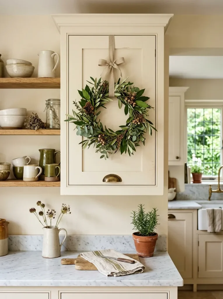 Kitchen Cabinet Wreath
