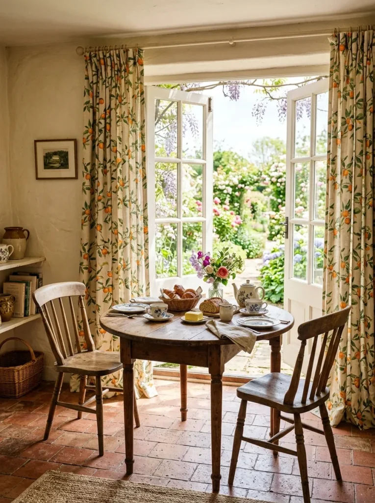 Kumquat Print Curtains