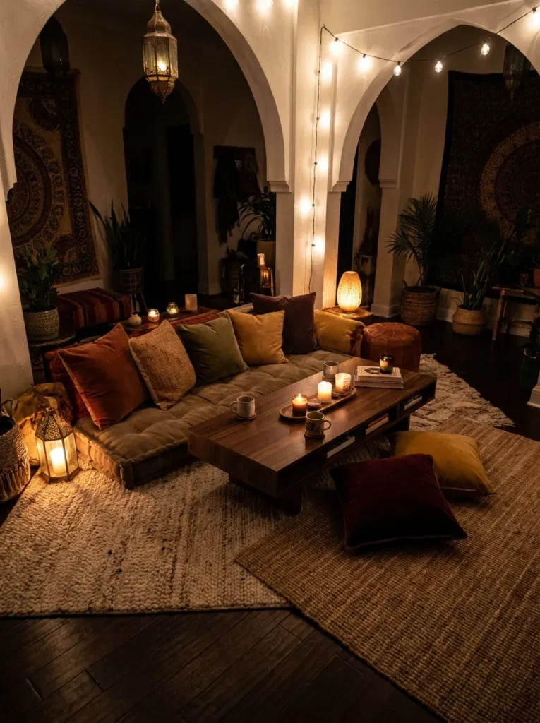 Layered Floor Cushions